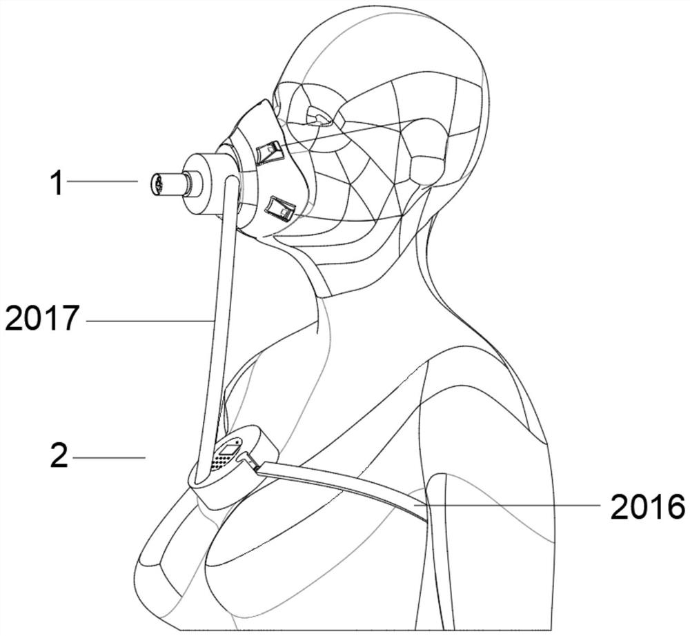 Clinical dyspnea monitoring and medication judgment integrated device and working method thereof