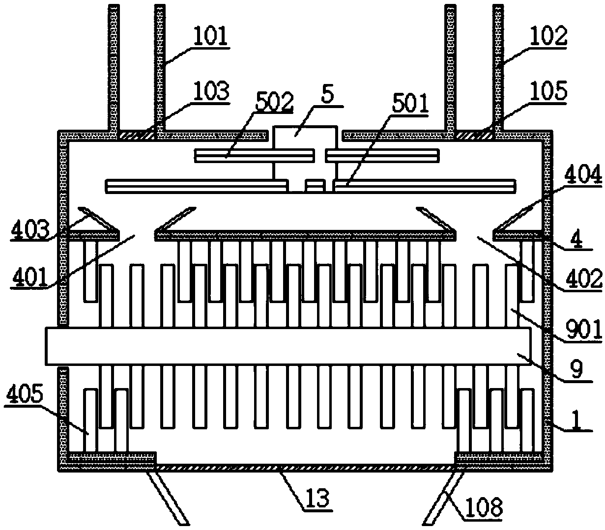 Crushing equipment for crushing plastic pipes