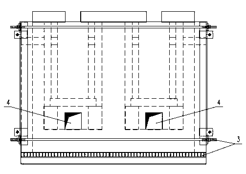 Tin bath flow gate baking furnace