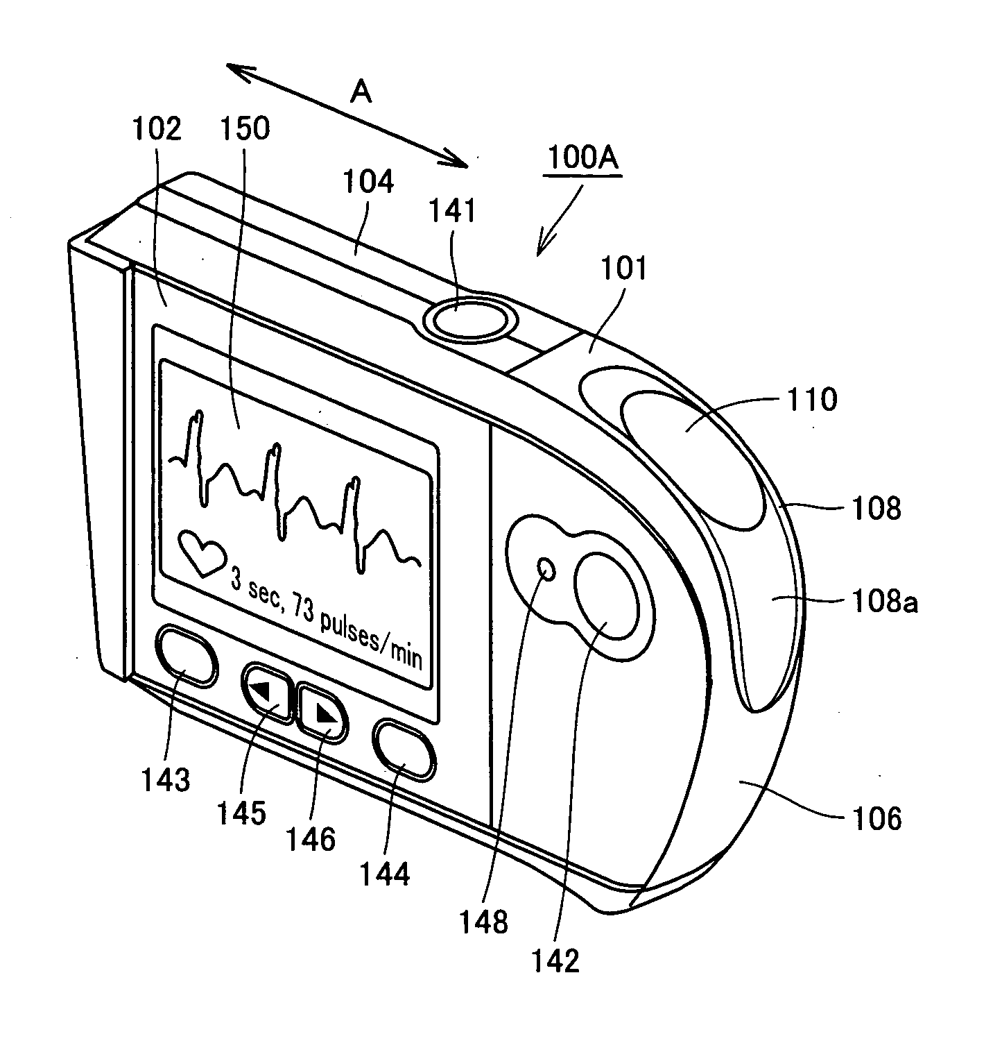 Portable electrocardiograph