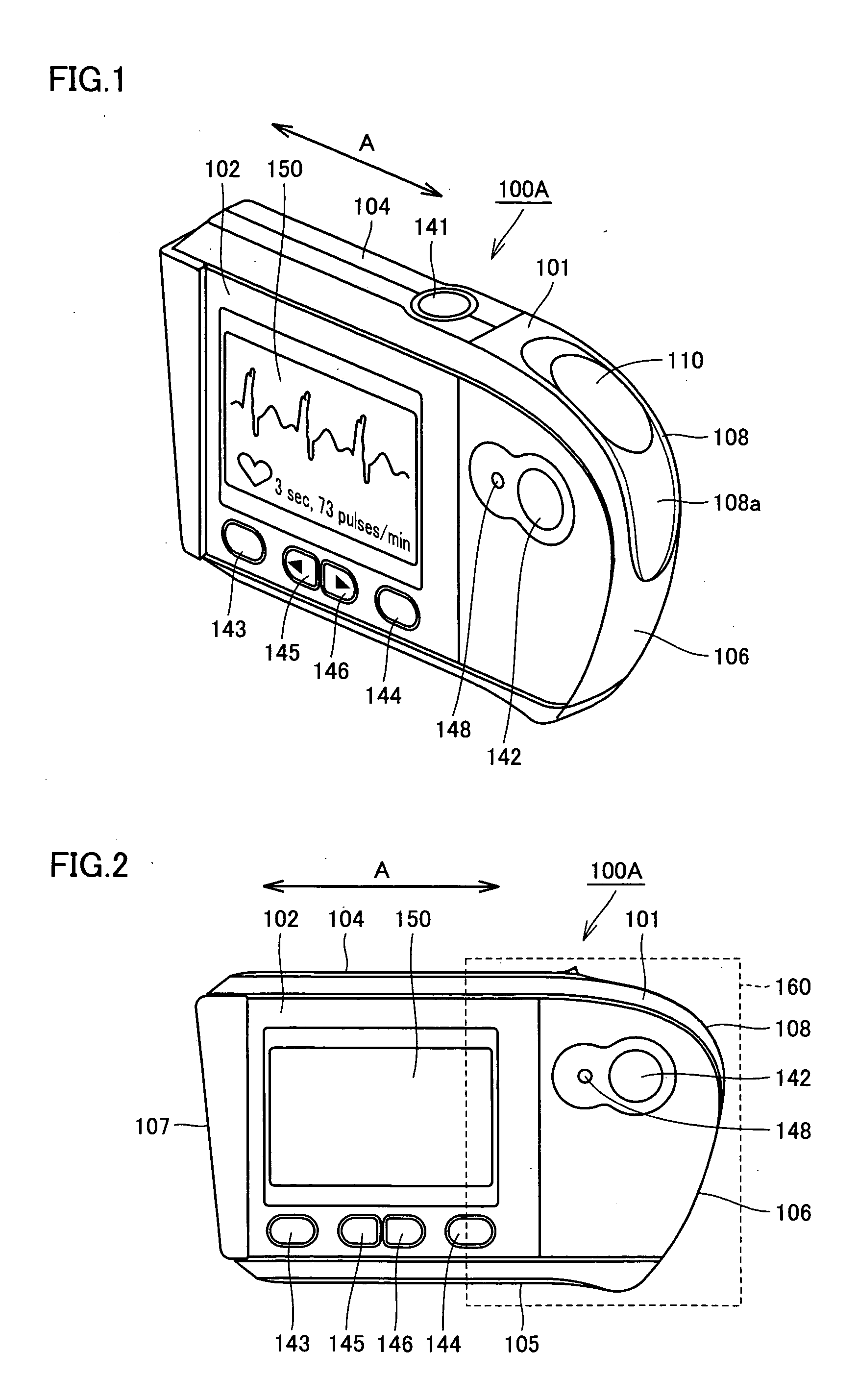 Portable electrocardiograph