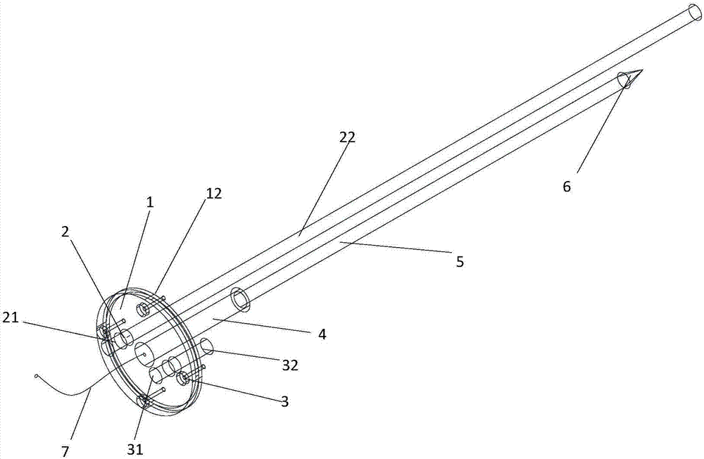 Grouting device and method suitable for single-point displacement meter in tunnel engineering