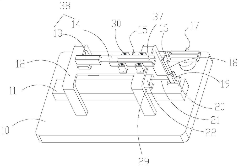 Adjustable automatic adhesive dispensing and magnet pasting assembly