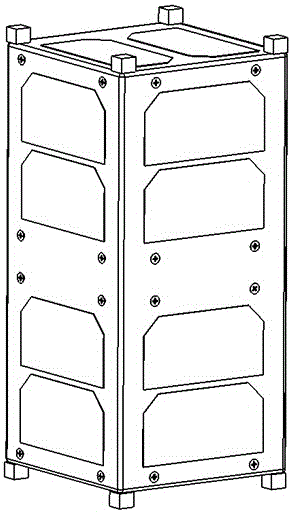 Multi-unit cubic star main load-bearing structure based on carbon fiber composite