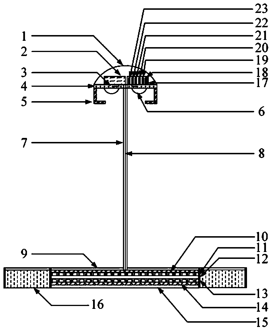 A fluorescent light-collecting solar lighting system