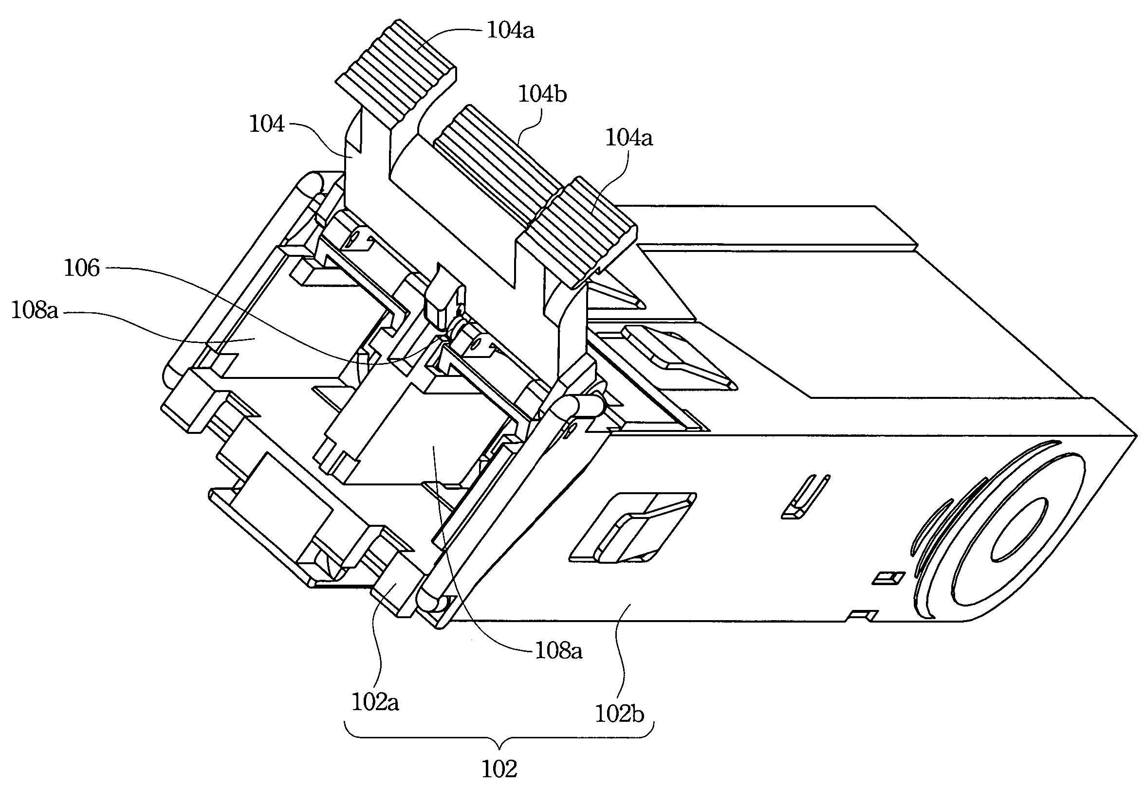 Dustproof and pluggabe transceiver