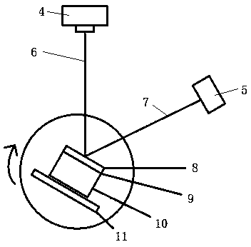 Lens reflectivity measuring method and device