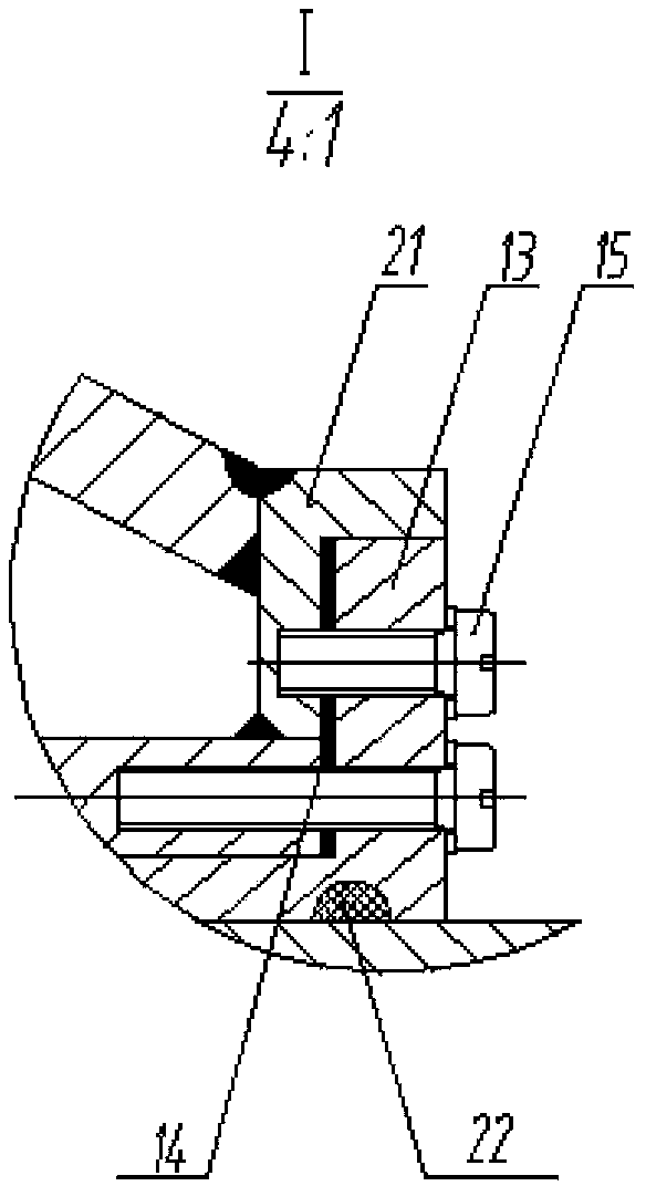 Overturn-resistant self-elevating platform pile shoe