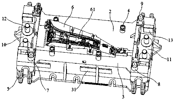 Stamping mould used for automobile parts