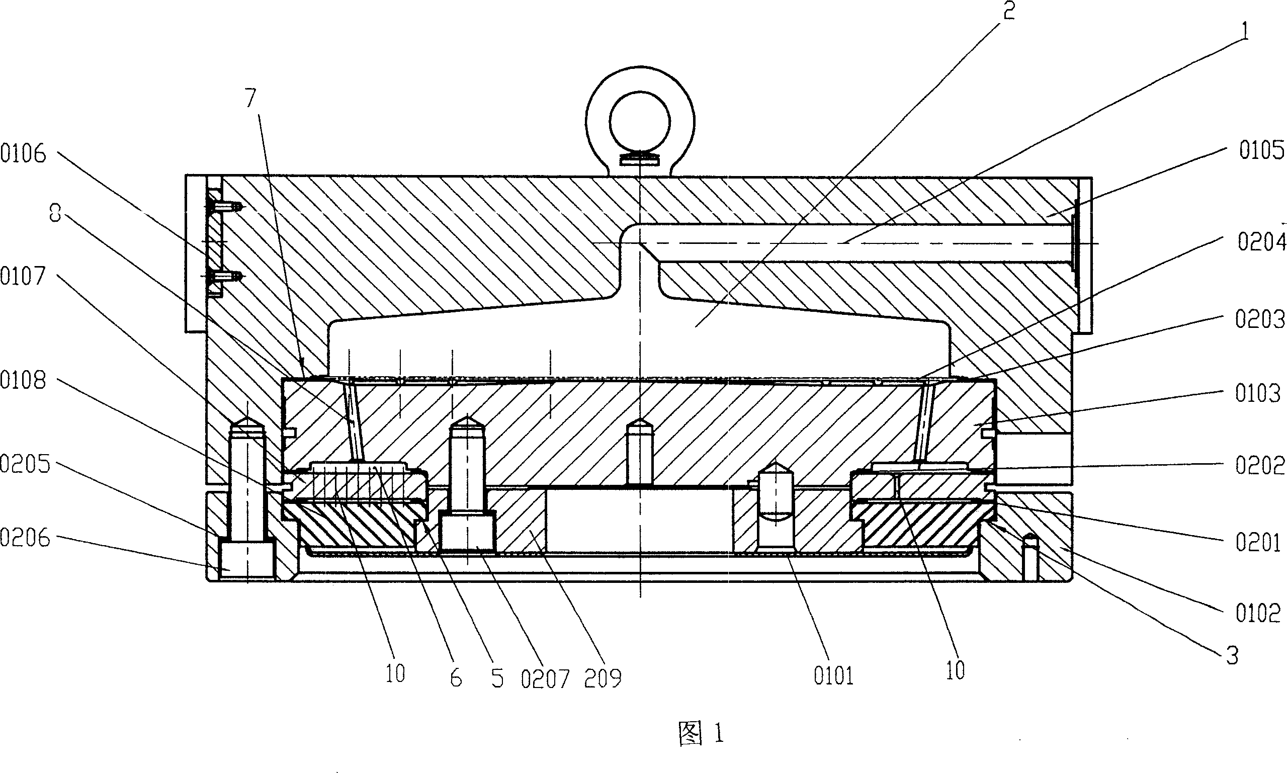 Bolt fastening type high-productivity compact top-mounted spinning assembly