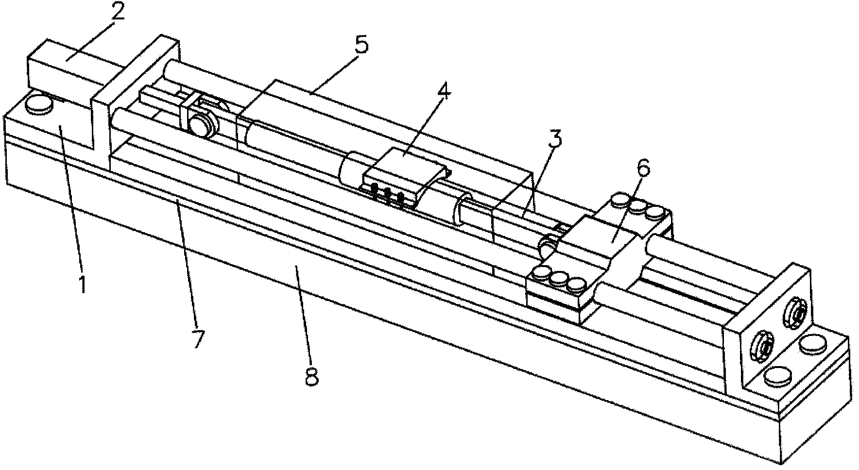 Device used for testing static and dynamic performance of damper