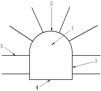 Non-sprayed-concrete anchor net supporting method of underground construction broken surrounding rocks