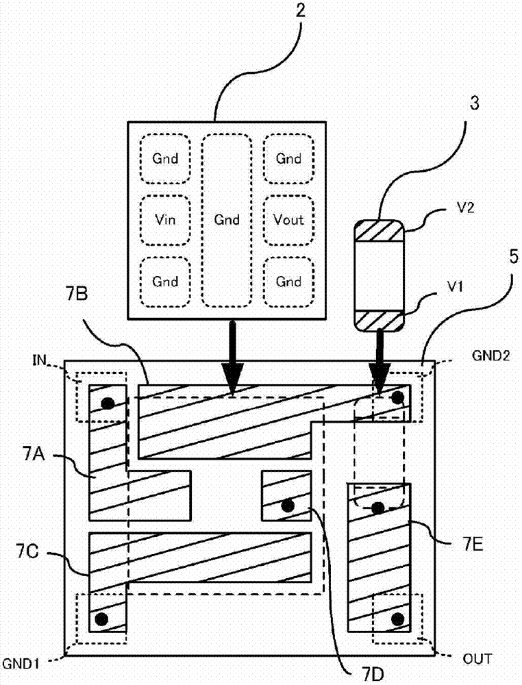 DC-DC convertor module and multilayer substrate