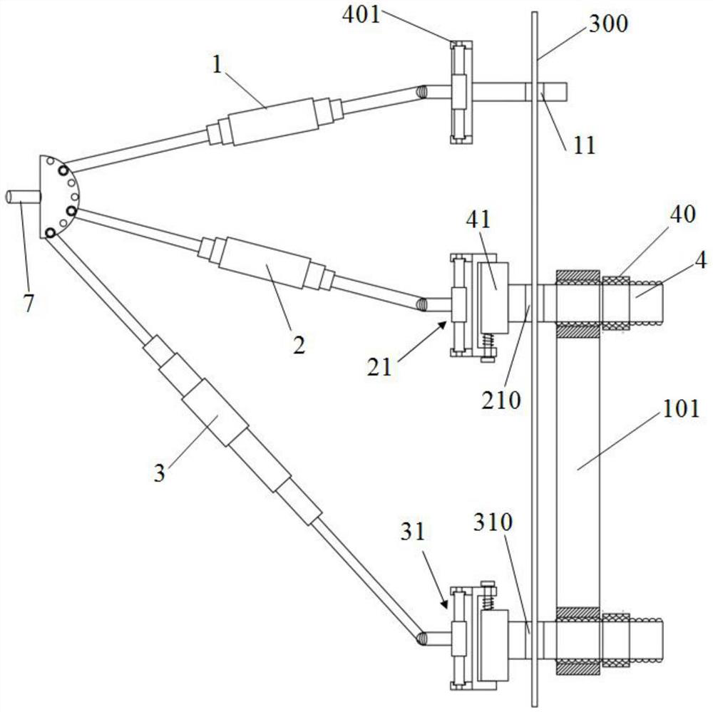 Sighting device of bone penetrating fixing needle