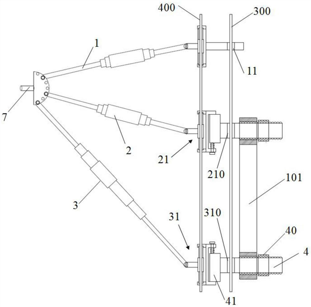 Sighting device of bone penetrating fixing needle