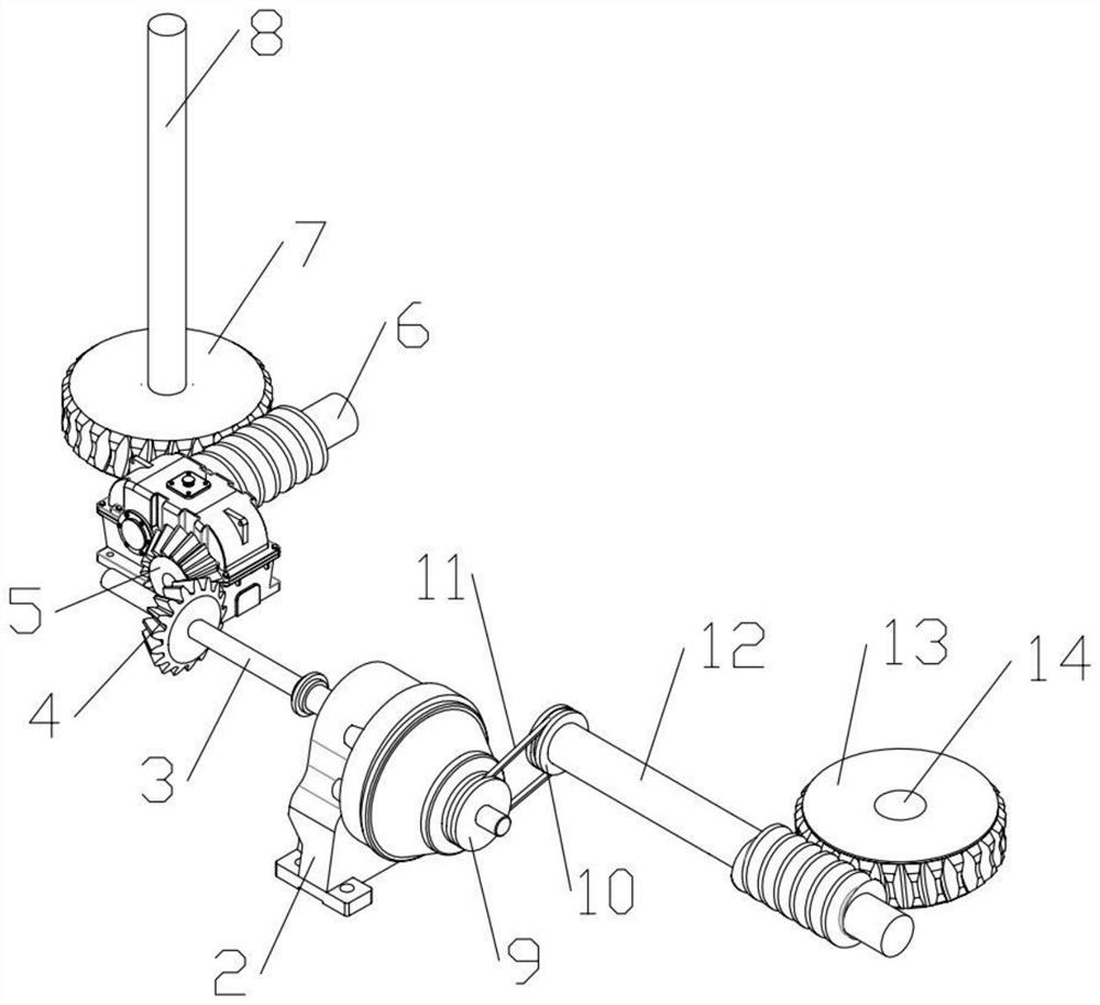 A drafting device for weaving