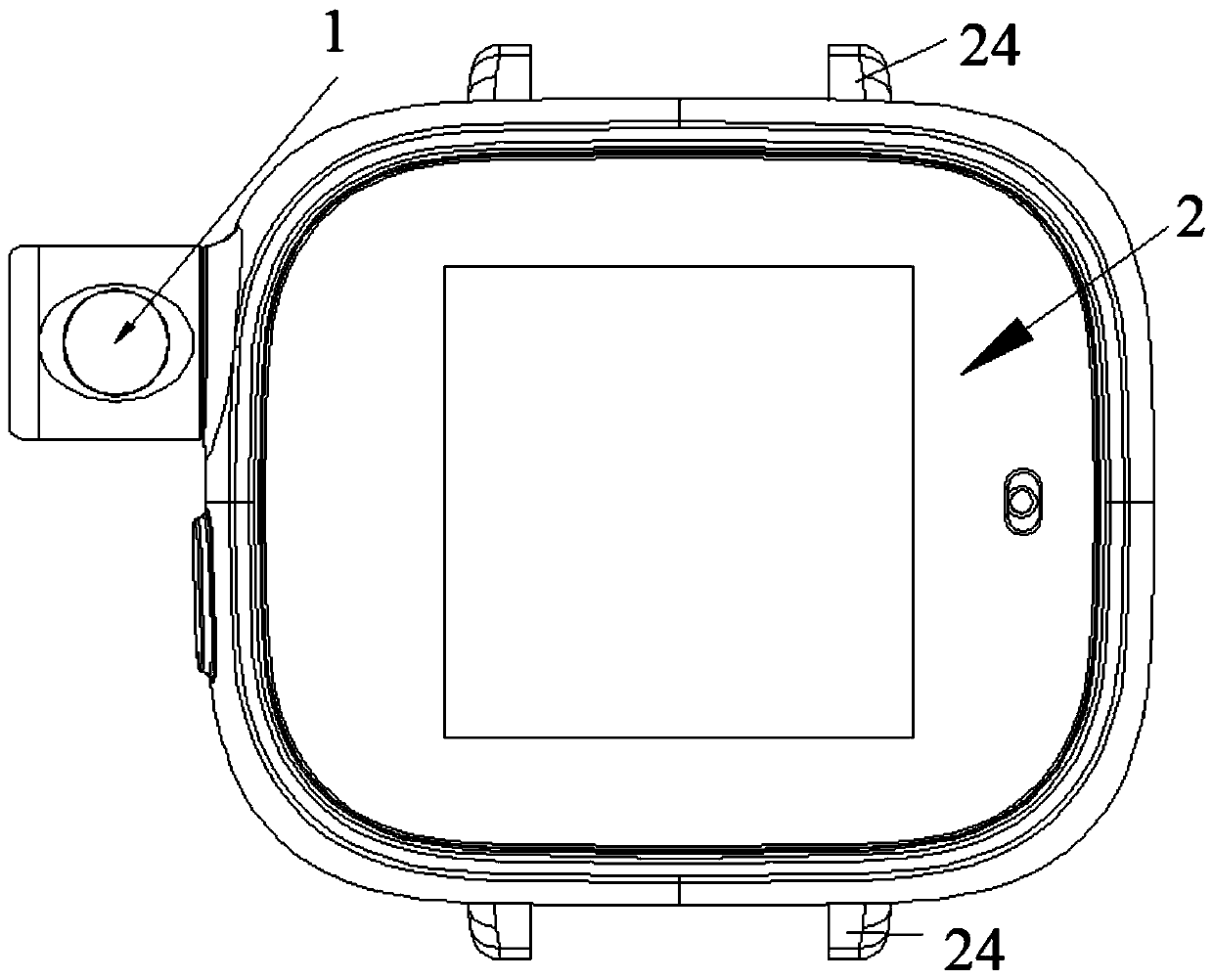 Camera fixing structure and wrist equipment