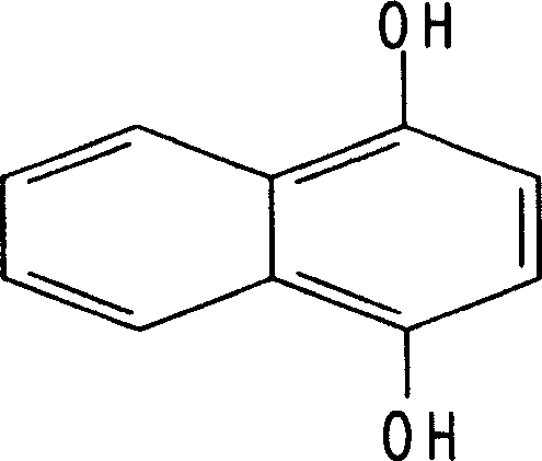 Use of 1,4-naphthalene diphenol in preparing external use sperm killing contraceptive medicine of preventing and curing genital tract infection