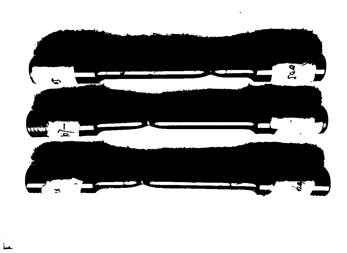 Method for measuring uniaxial tension large-strain-range hardening curve of metal round bar specimen