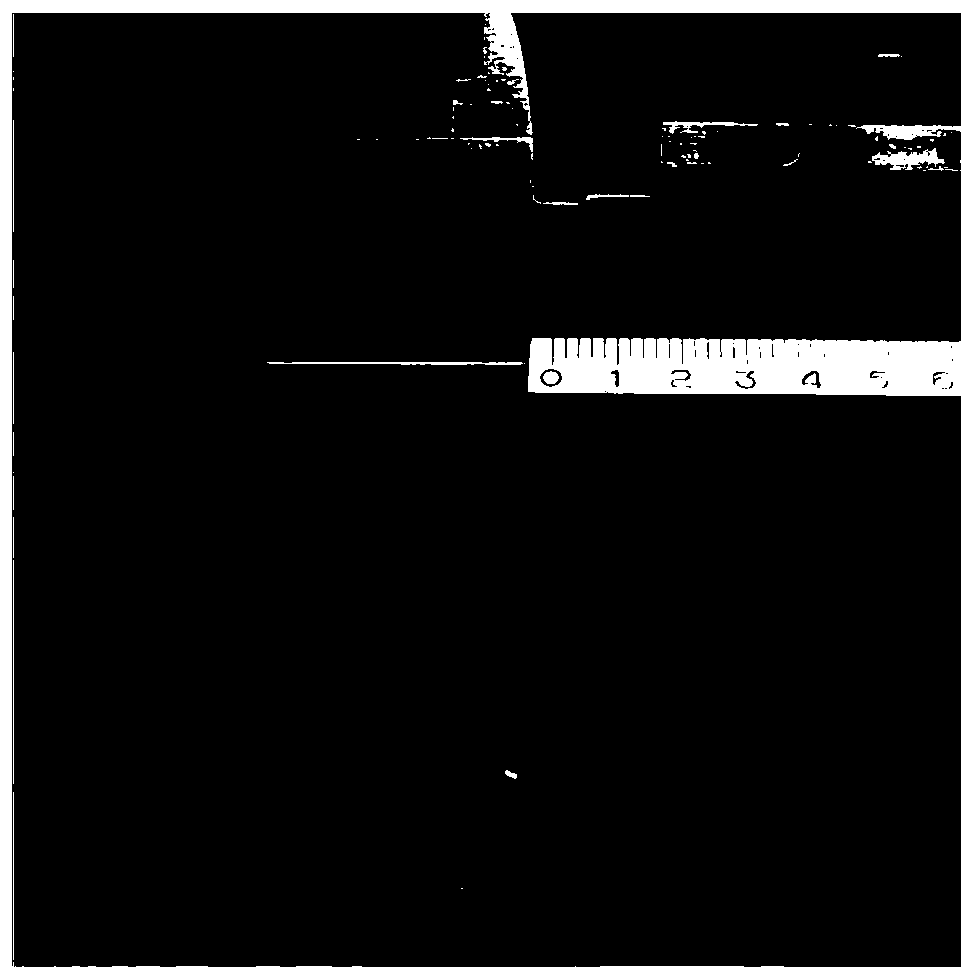 Method for measuring uniaxial tension large-strain-range hardening curve of metal round bar specimen