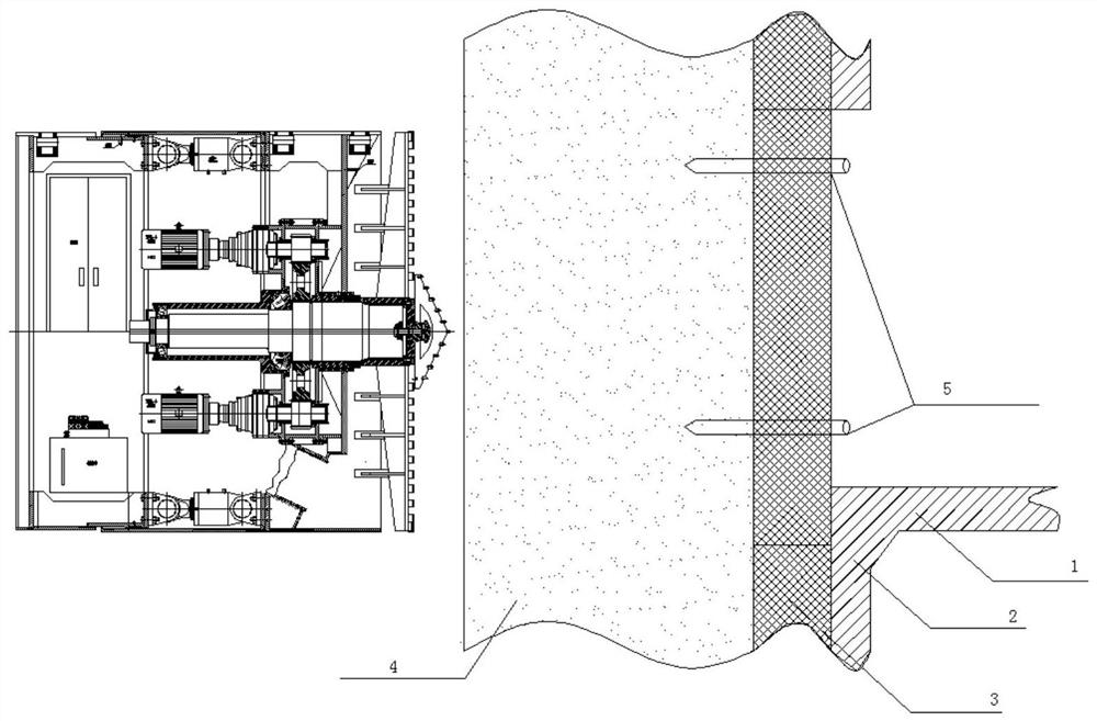 Periostracum cicada shelling type rectangular jacking pipe receiving construction method