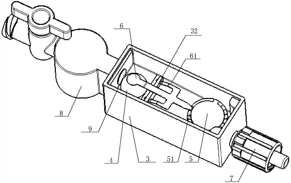 Cerebrospinal fluid drainage system and adjusting device in same