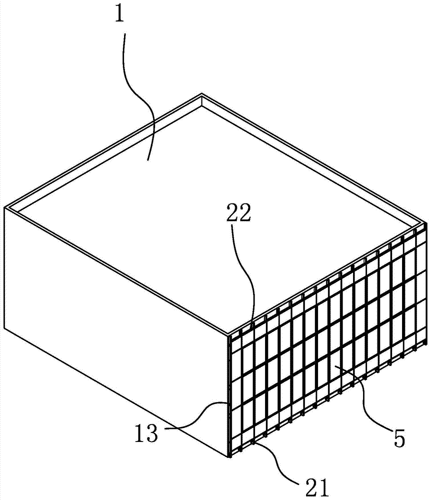 A hidden frame curtain wall of a building