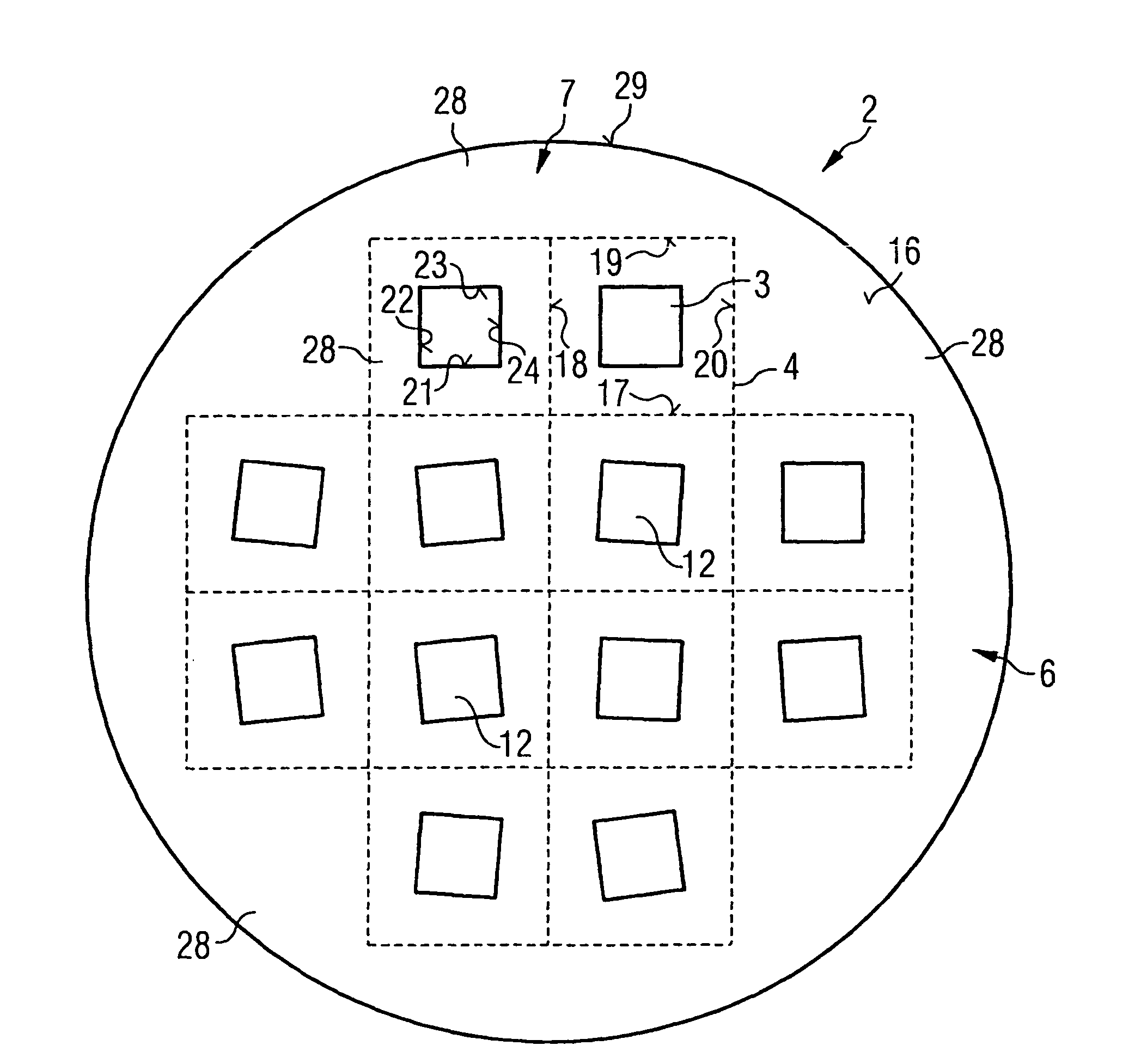 Method for applying rewiring to a panel while compensating for position errors of semiconductor chips in component positions of the panel