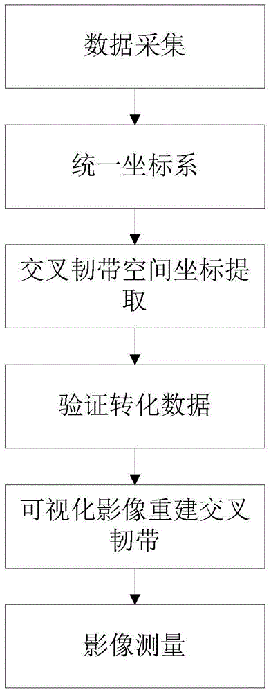 A method for visual reconstruction of the cruciate ligament of the knee joint