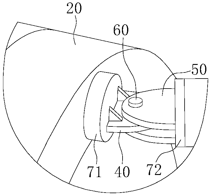 Upper reaction support system and construction method for shield-semi-ring origination