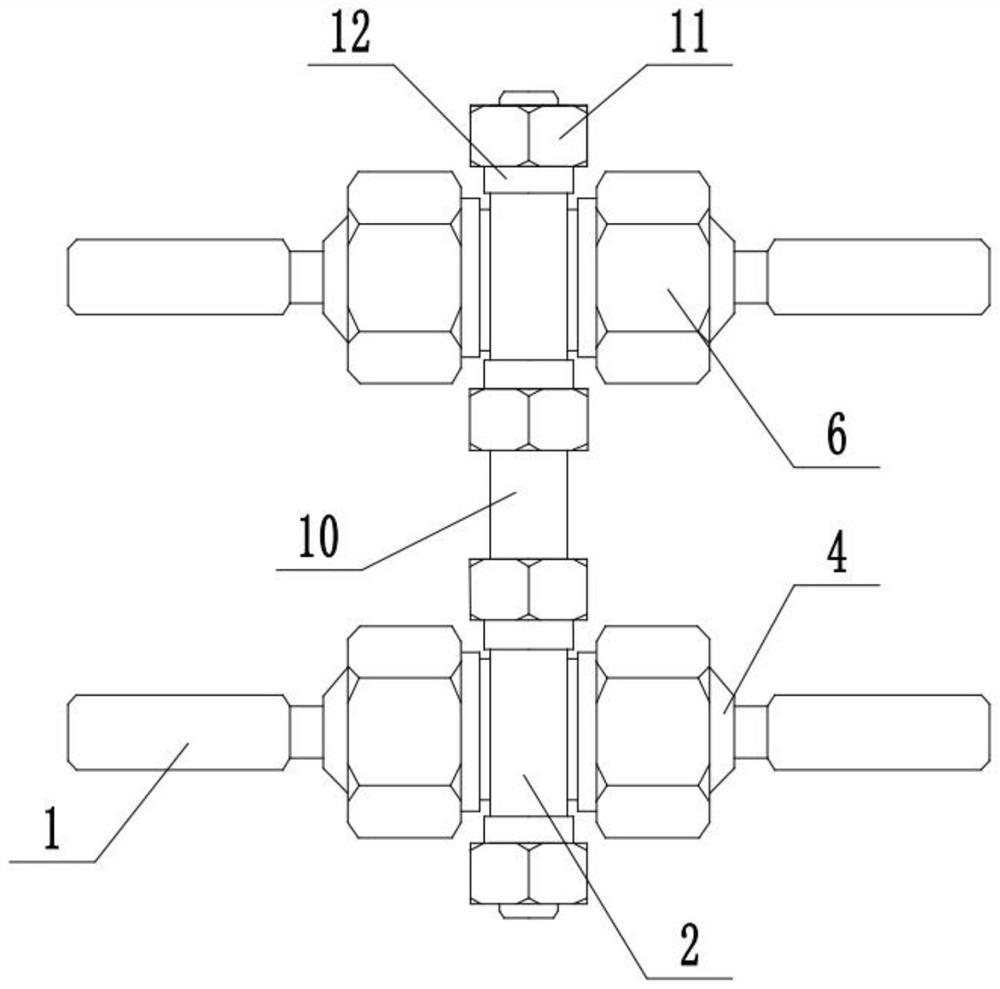 Universal joint device for Ilizarov hip femoral proximal osteotomy external fixation frame