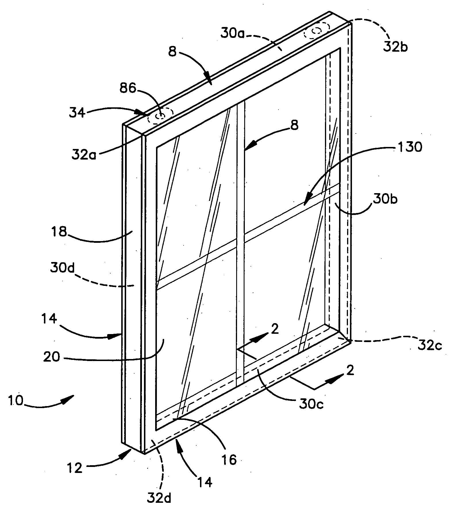 Window component system including pusher for scrap removal