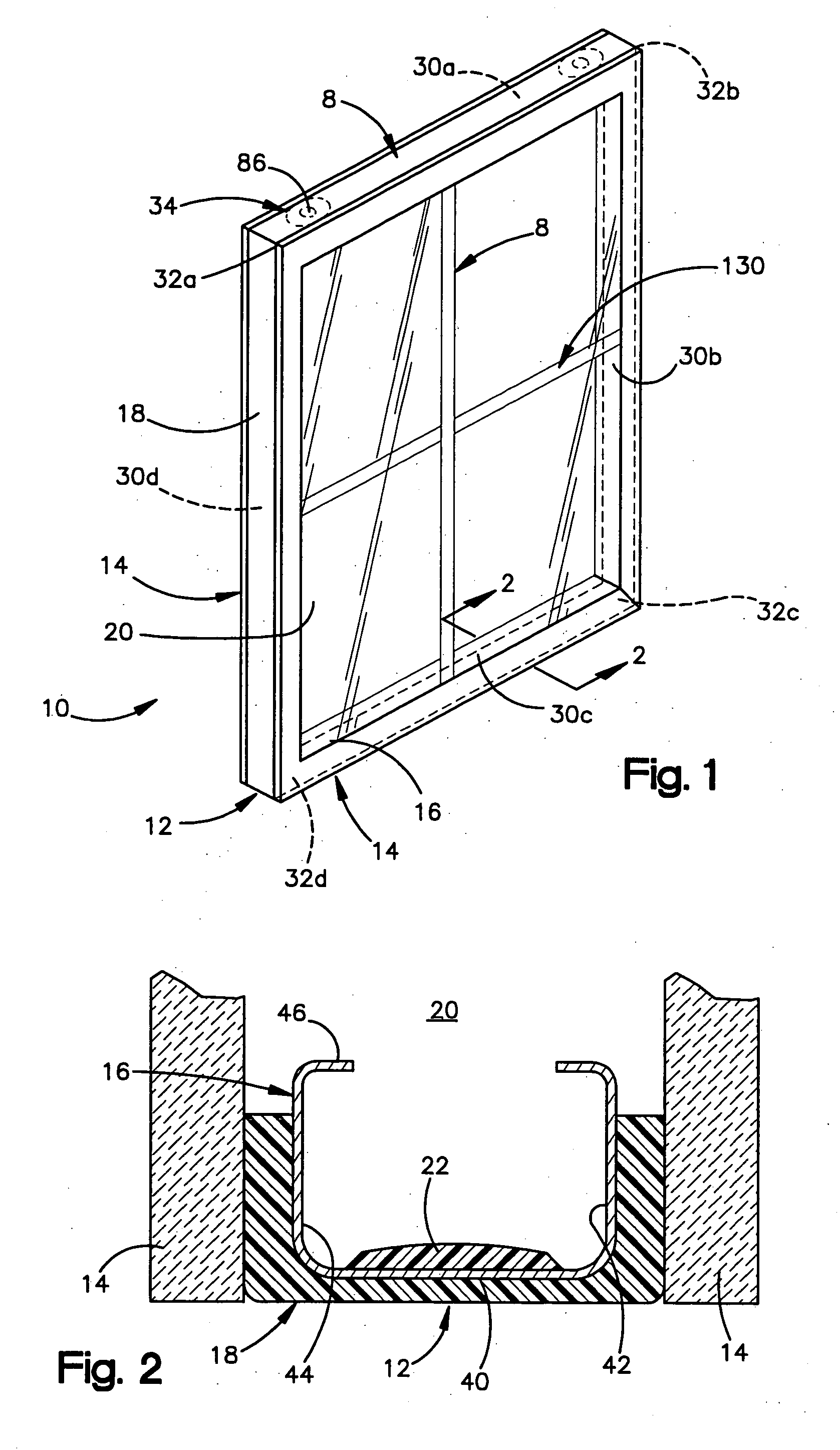 Window component system including pusher for scrap removal