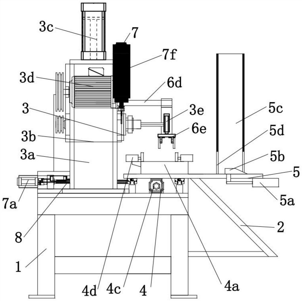 Automatic feeding type multi-dimensional processing device for electric guitar handle