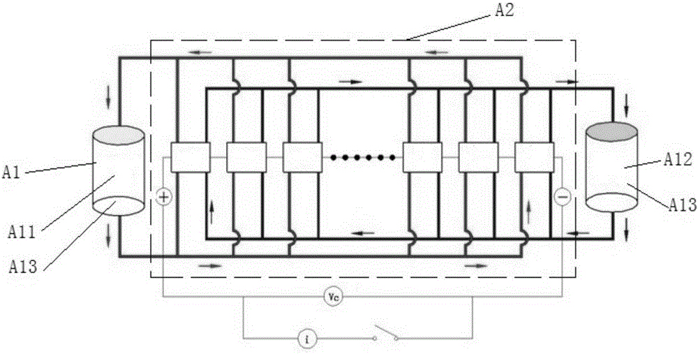 Current cutouts used by flow battery and flow battery adopting same