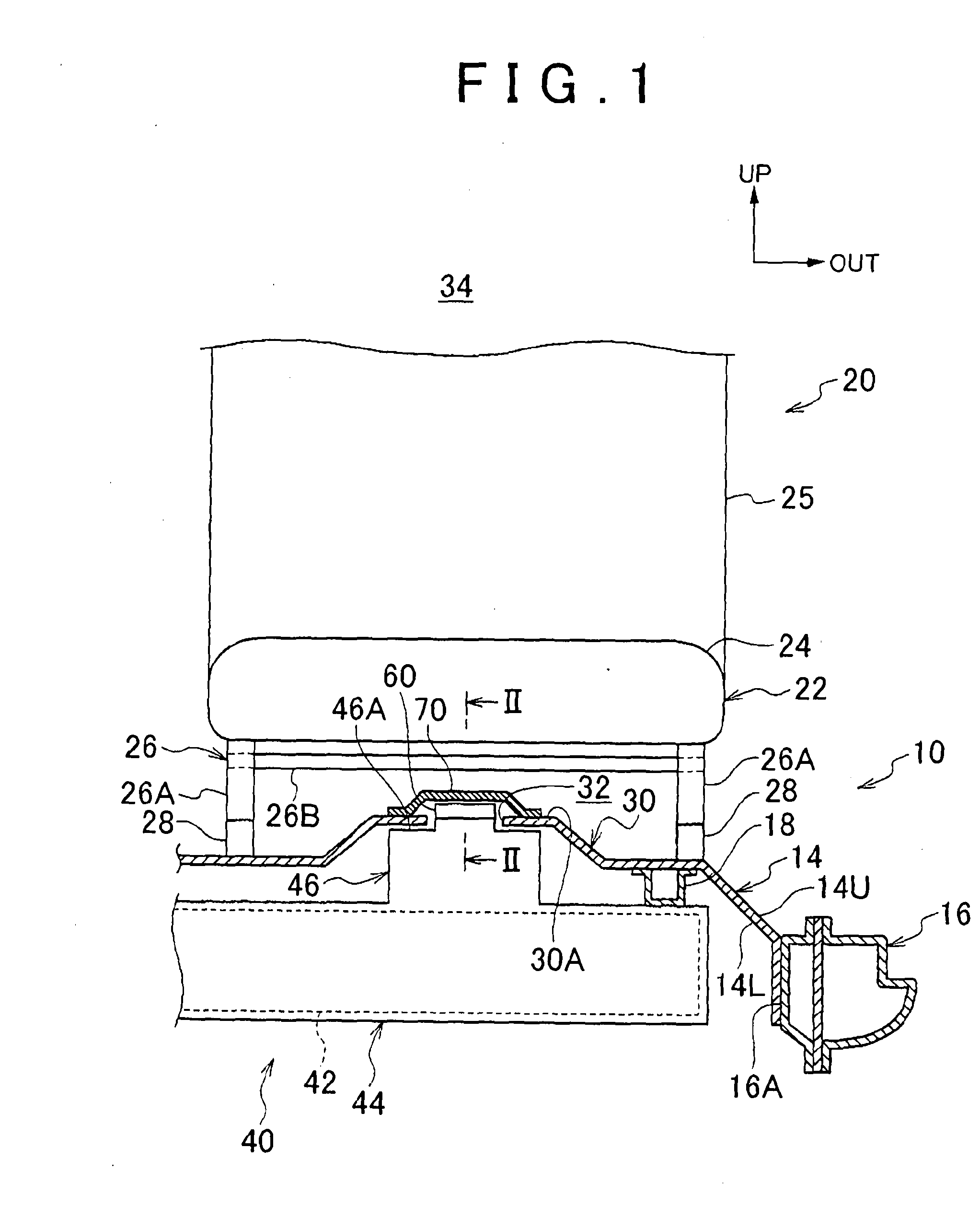 Vehicle battery mounting structure