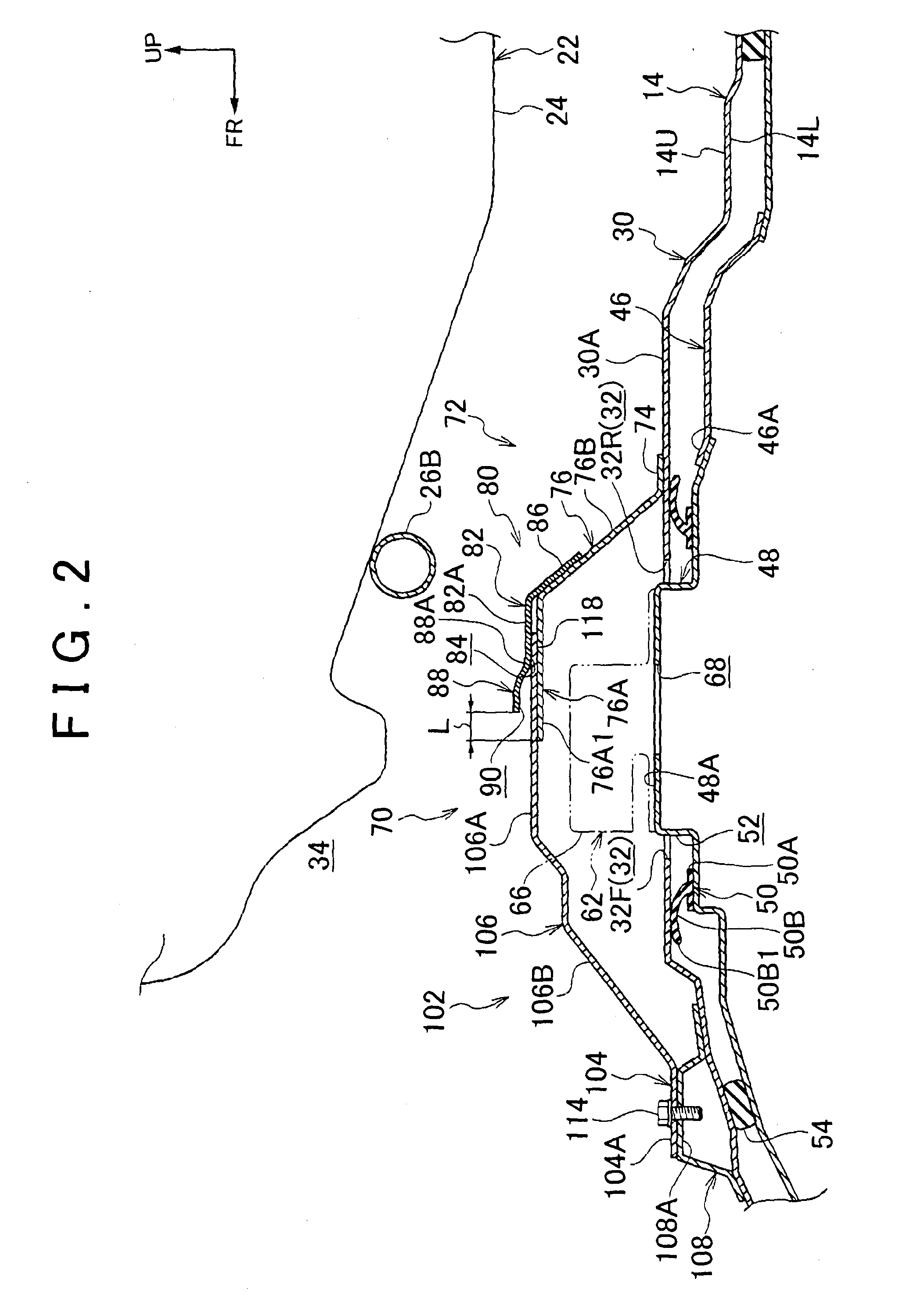 Vehicle battery mounting structure