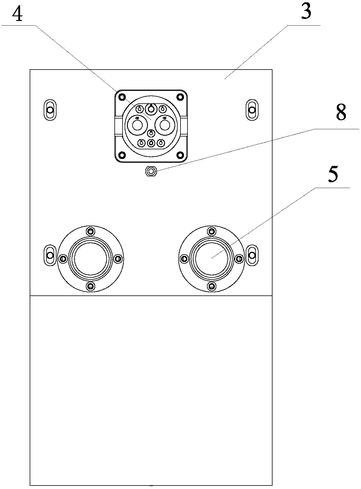 Charging connector device and three-dimensional garage with same