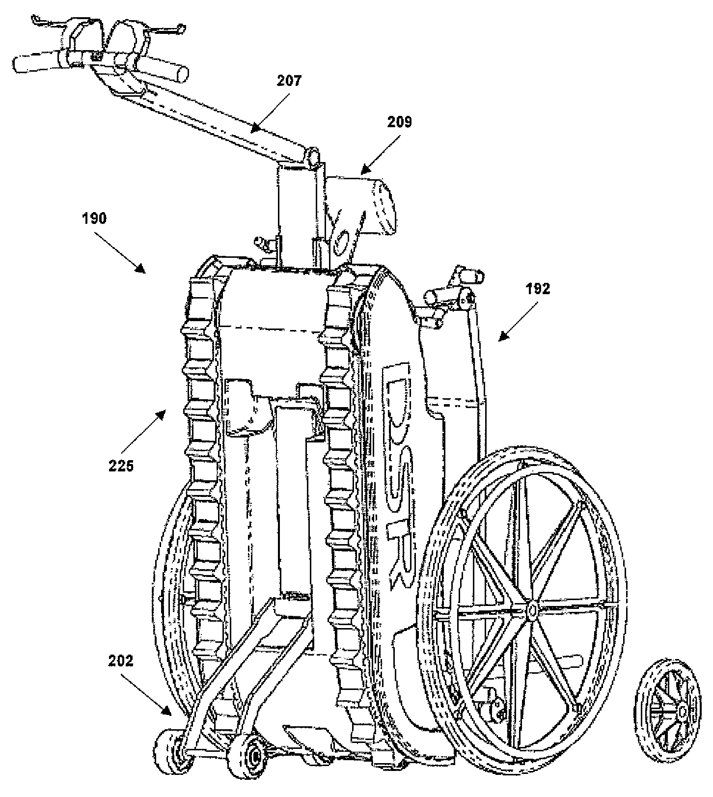 Wheelchair stair assist apparatus