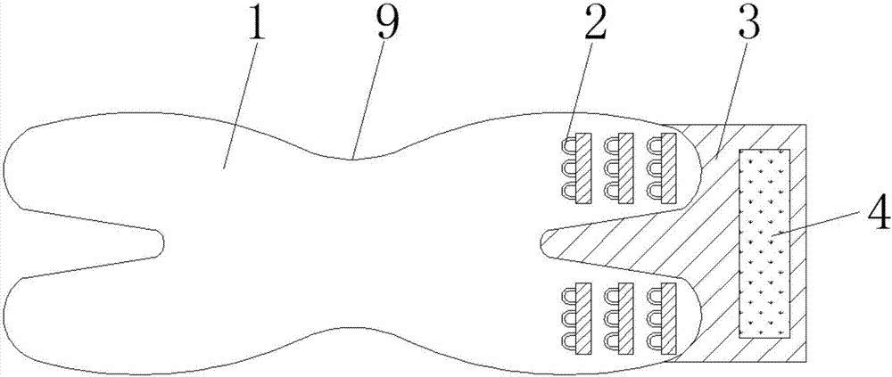 Fixing band for protecting knee joint