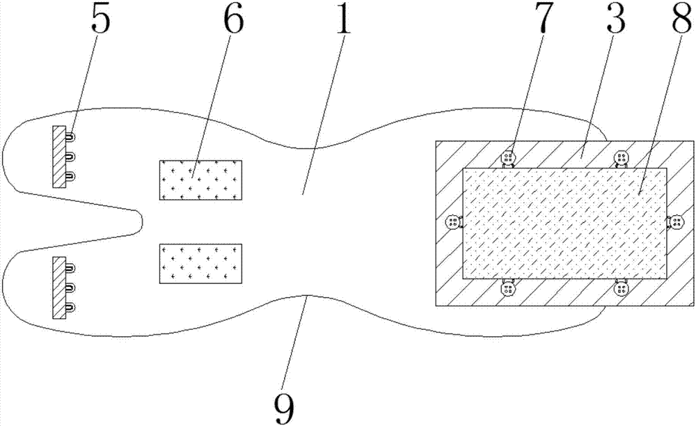 Fixing band for protecting knee joint