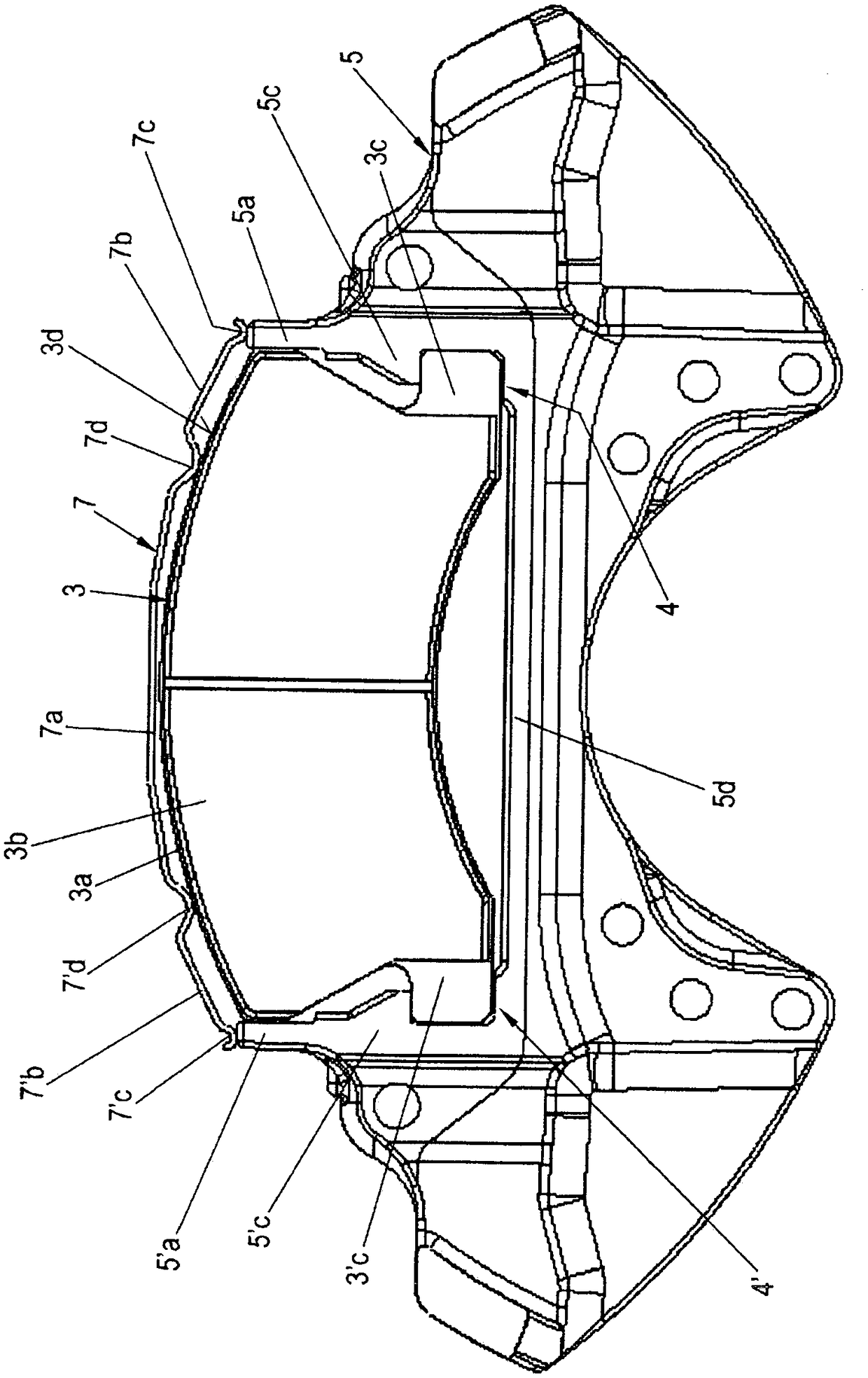 Disc brake and set of brake pads