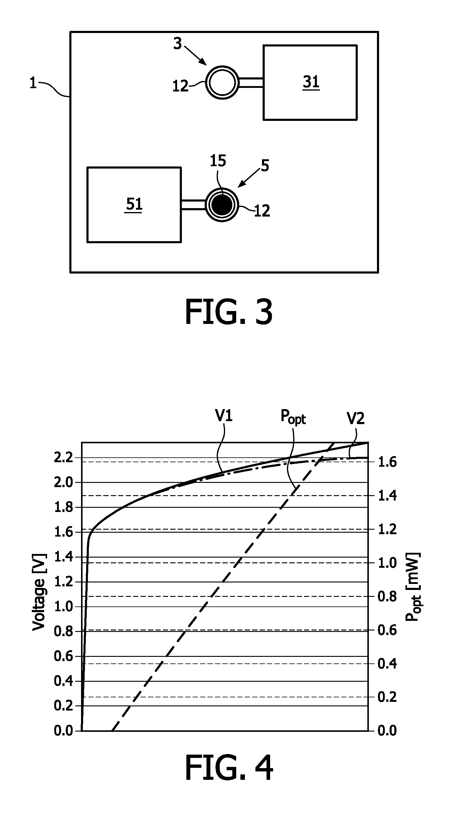 Output power stabilization for laser diodes using the photon-cooling dependent laser voltage