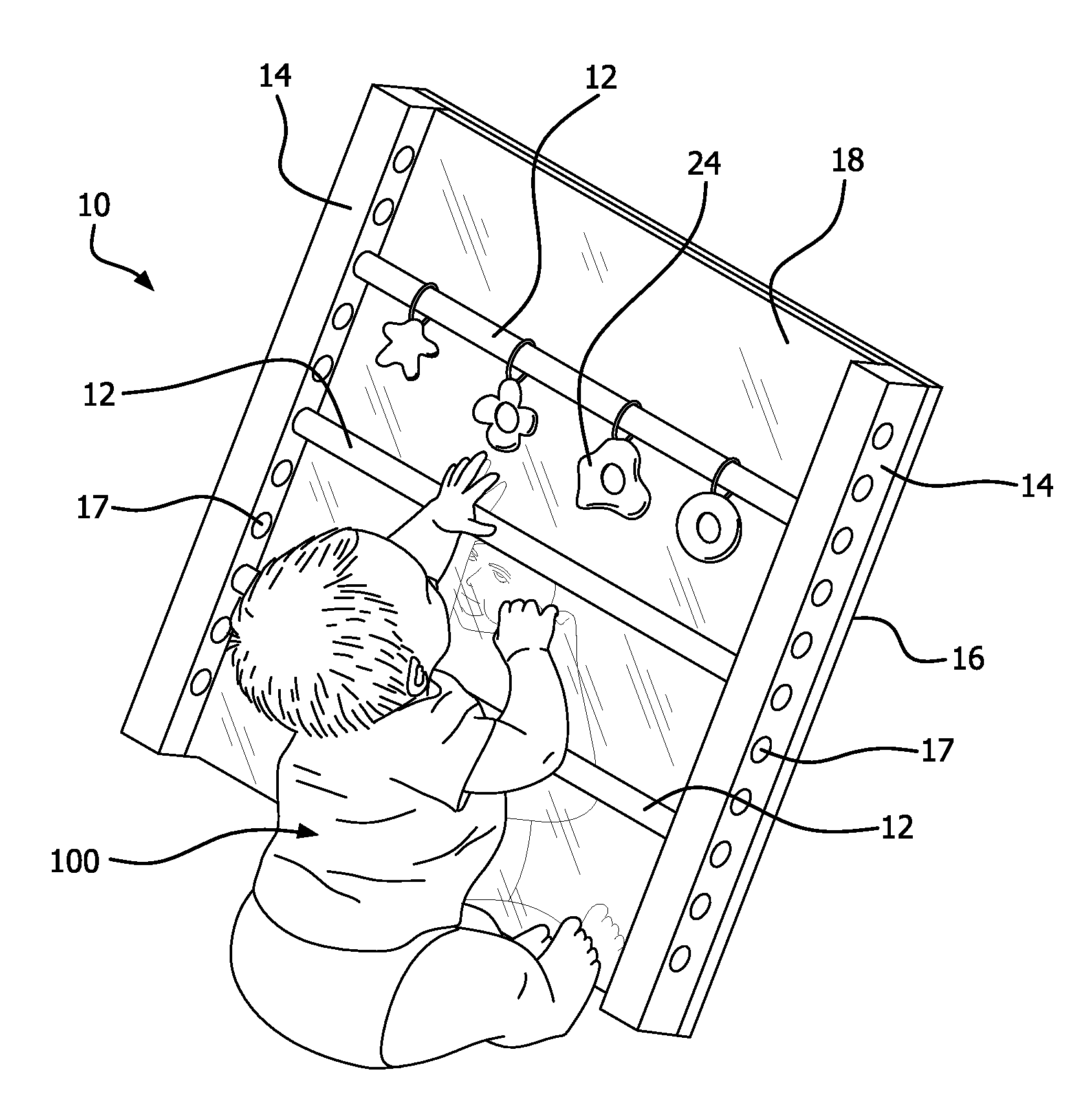 Child development sit to stand device