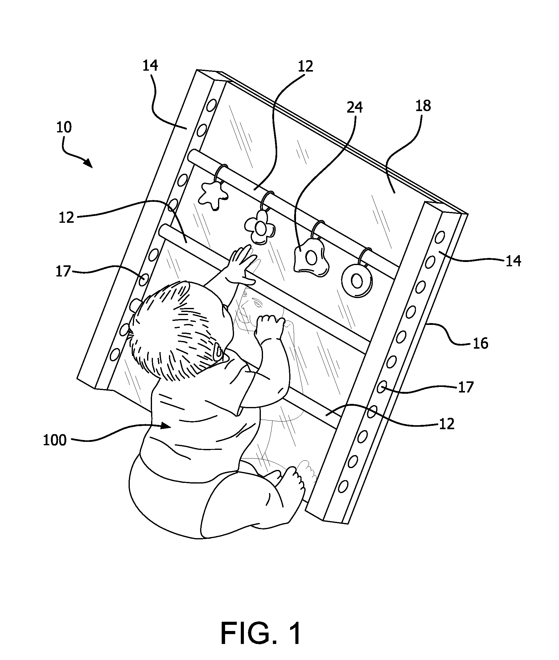 Child development sit to stand device