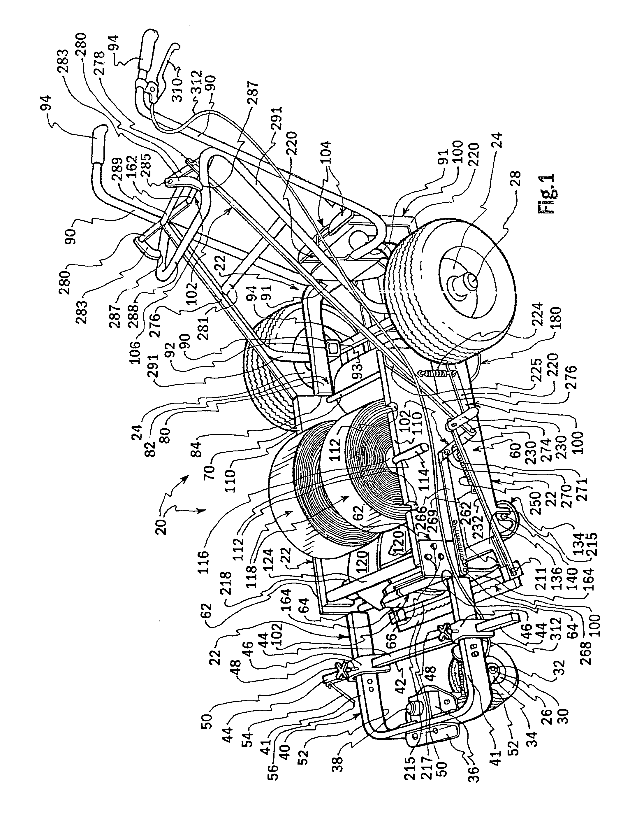 Multi-mode tape-applying striping machine and methods