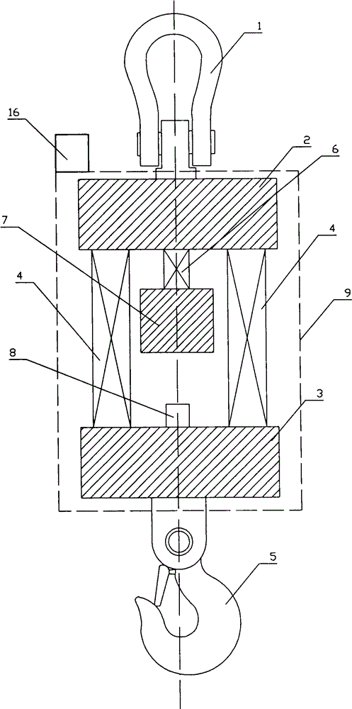 Dynamic weighing mechanism for lifting device