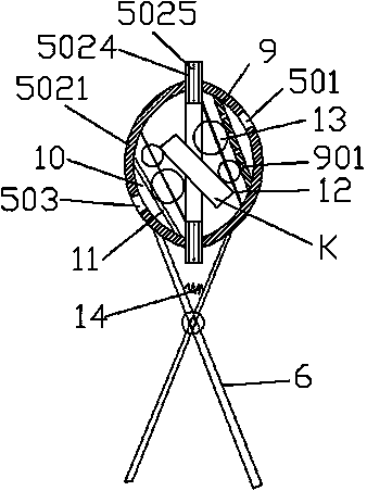 Road handrail washing device and working method thereof