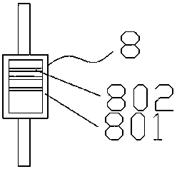 Road handrail washing device and working method thereof