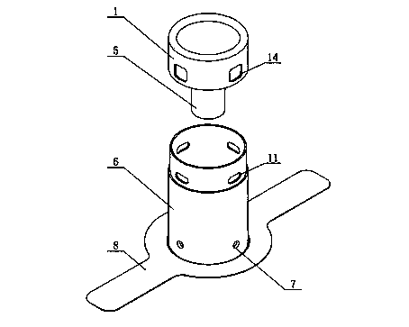 Micro smoke magnetic moxibustion device